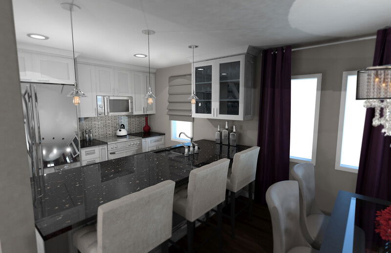 Modelo 3D de Cocina de Diseñador en Línea 1
