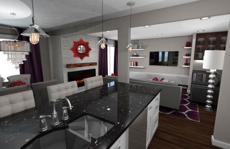 Modelo 3D de Cocina de Diseñador en Línea 2