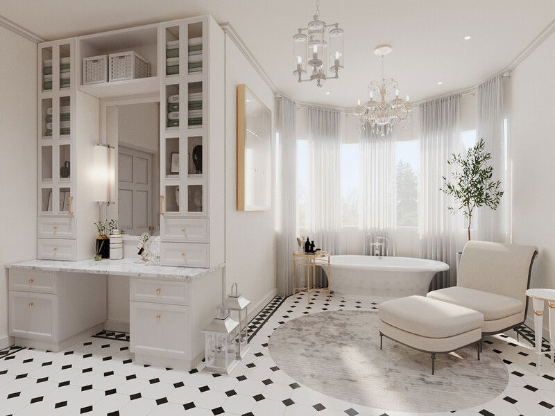Modelo 3D de Baño por Diseñador Online 1