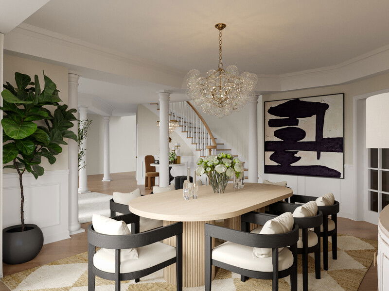 Online Designer Dining Room 3D Model 1