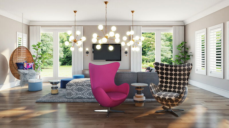 Online Designer Living Room 3D Model 1