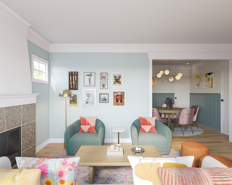 Online Designer Living Room 3D Model thumbnail3