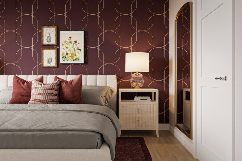 Online Designer Bedroom 3D Model thumbnail2