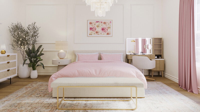 Online Designer Bedroom 3D Model 1