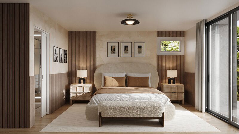 Online Designer Bedroom 3D Model thumbnail3