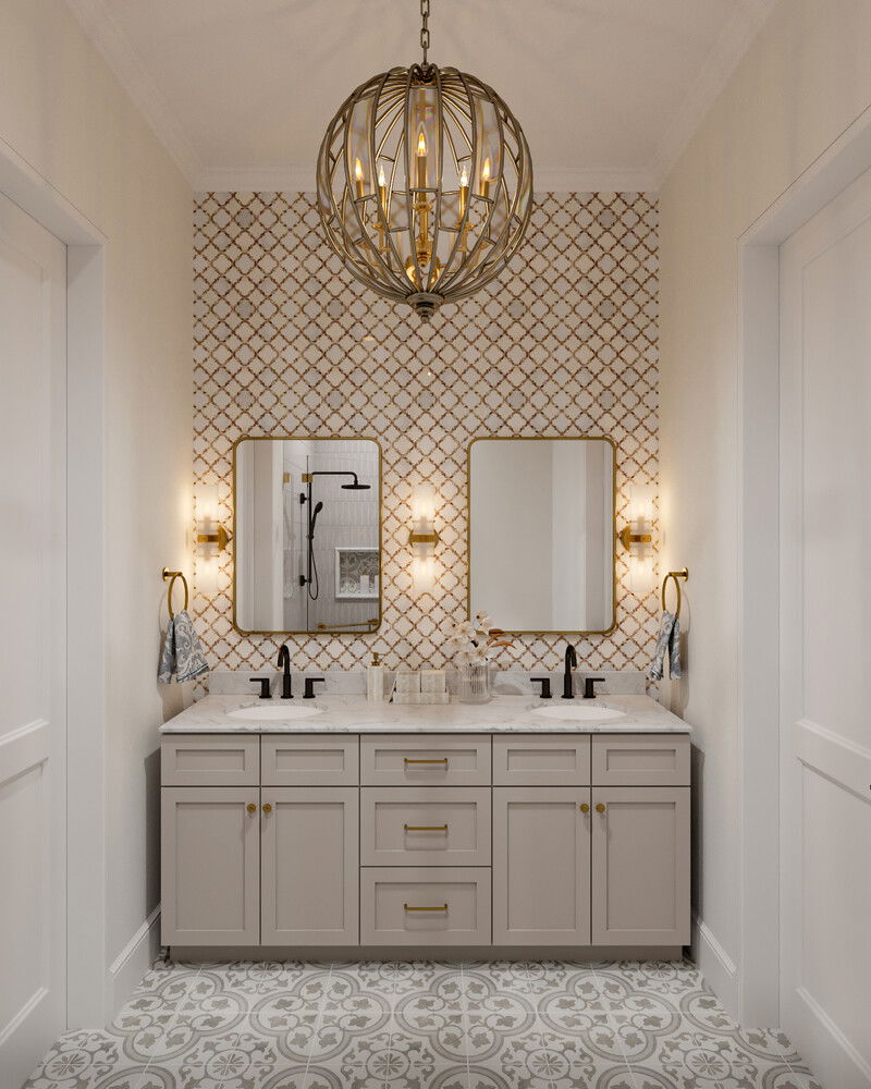 Online Designer Bathroom 3D Model 2