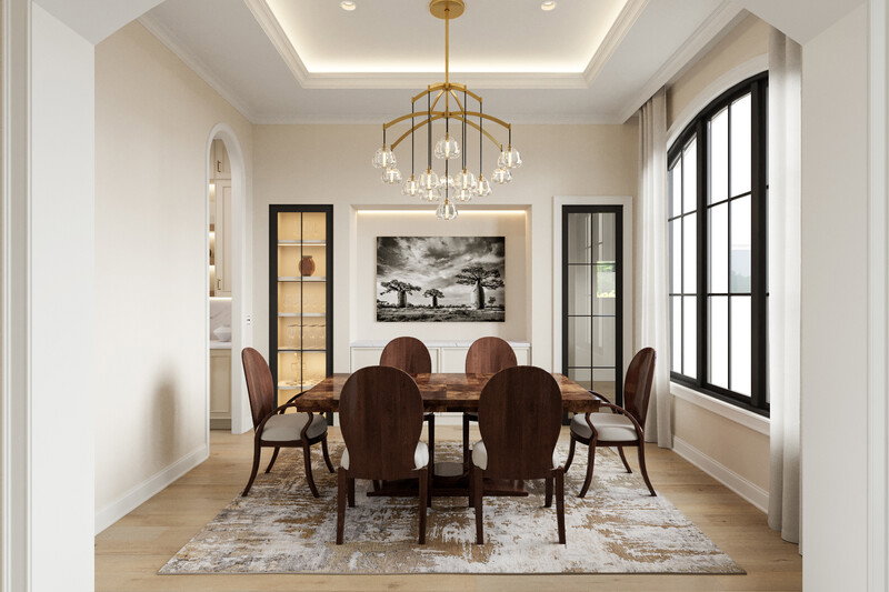 Online Designer Dining Room 3D Model 4