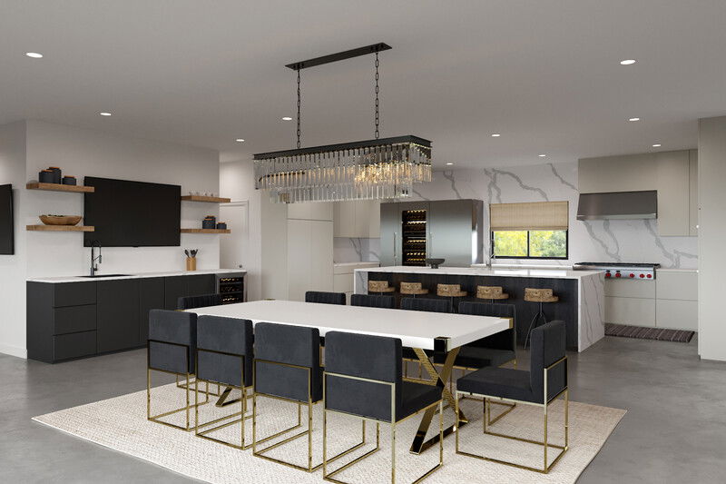 Modelo 3D de Cocina de Diseñador en Línea 2