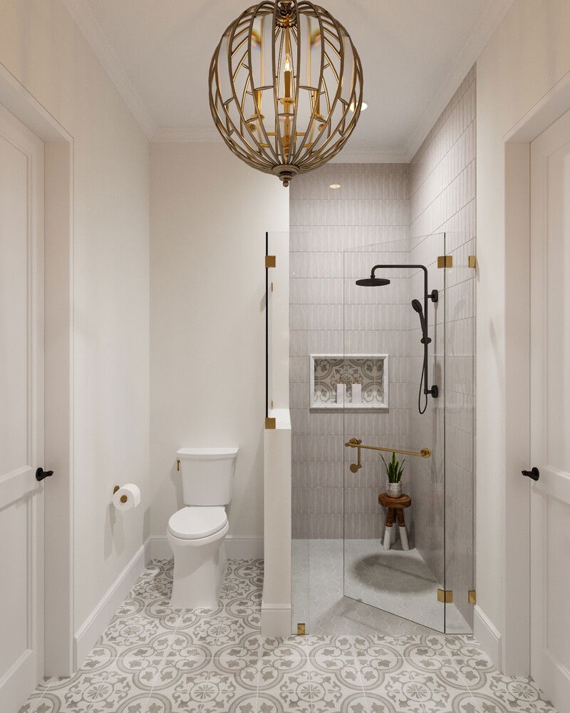 Online Designer Bathroom 3D Model 3
