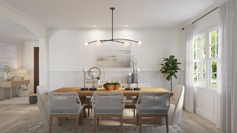 Online Designer Dining Room 3D Model 3