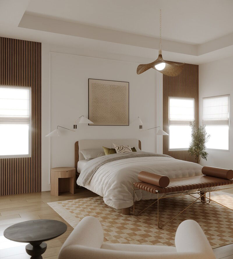 Online Designer Bedroom 3D Model 2