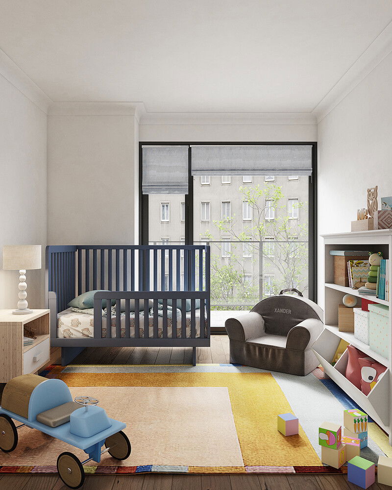 Modelo 3D de Dormitorio del Diseñador en Línea 1