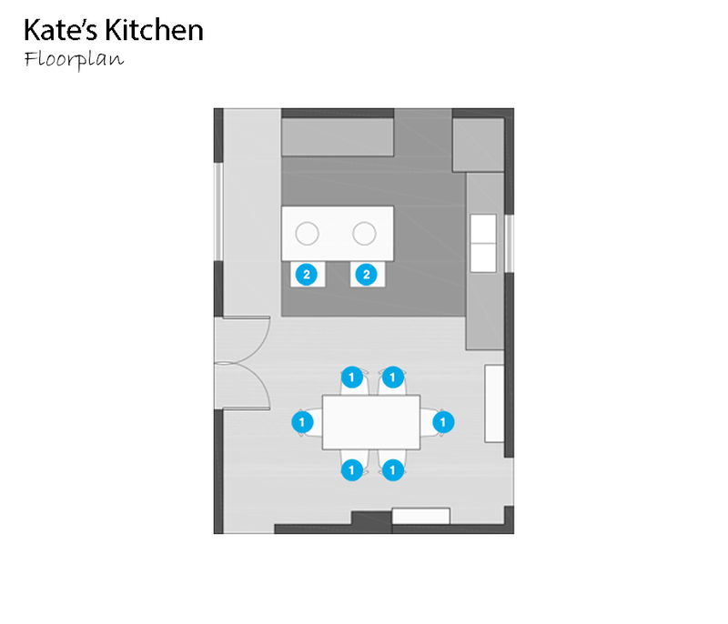 Online Designer Kitchen Floorplan