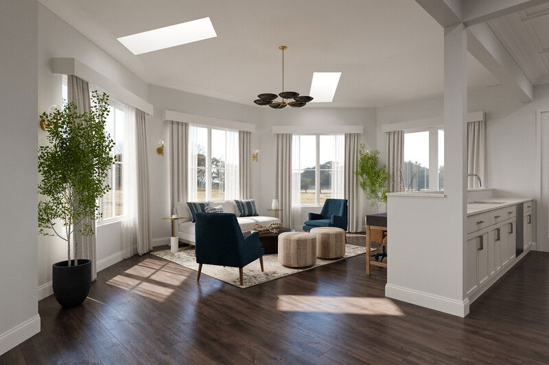 Online Designer Combined Living/Dining 3D Model 2