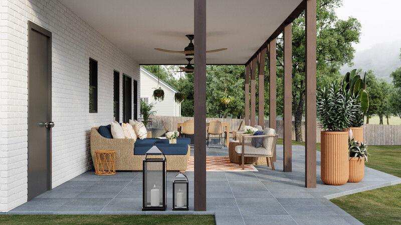 Modelo 3D de Patio de Diseñador Online 1