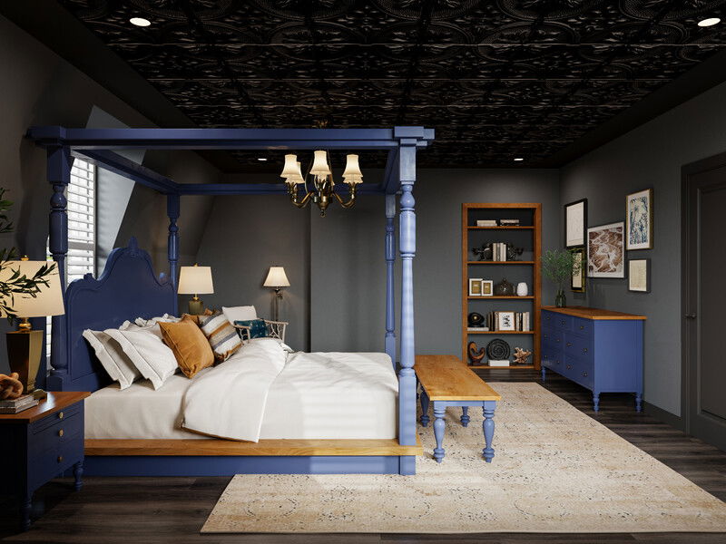 Modelo 3D de Dormitorio del Diseñador en Línea 2