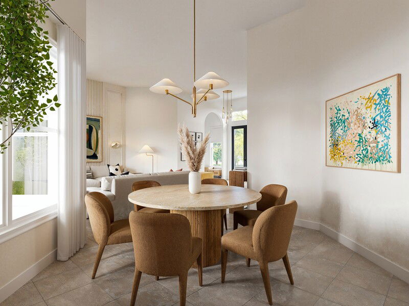 Online Designer Combined Living/Dining 3D Model 1