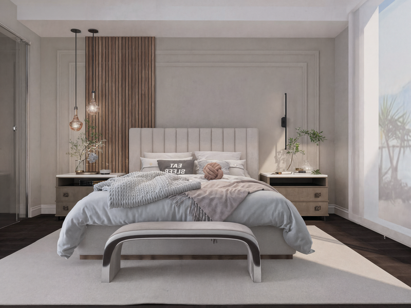 Online Designer Bedroom 3D Model 1