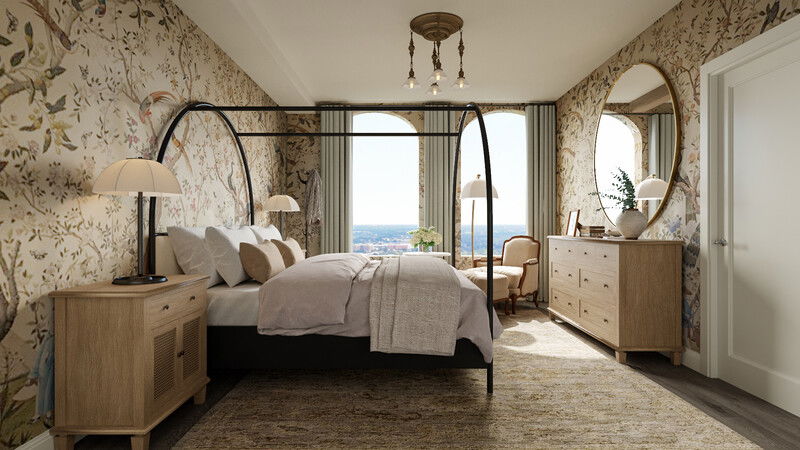 Online Designer Bedroom 3D Model 3