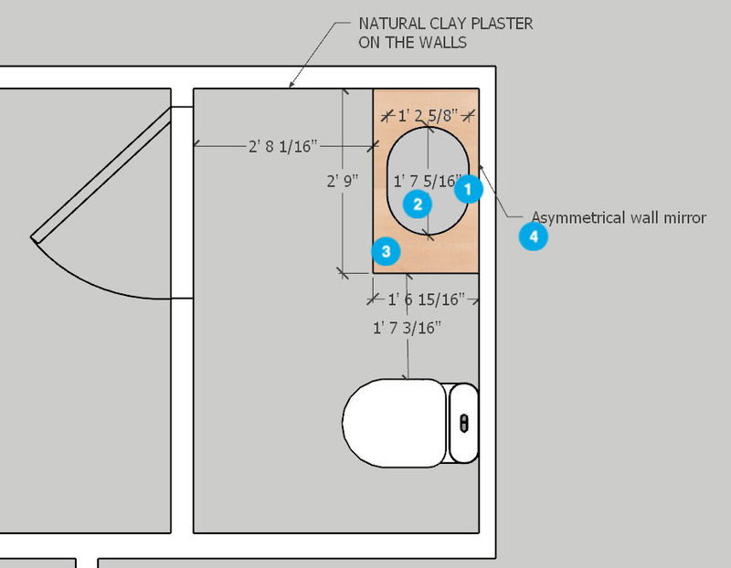 Online Designer Bathroom Floorplan