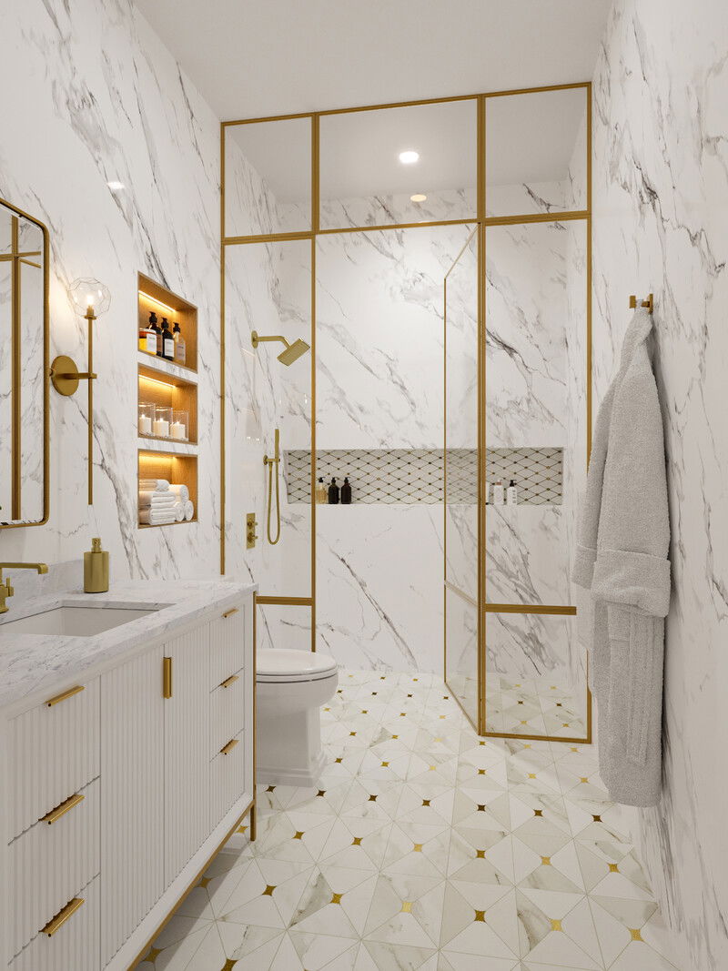 Modelo 3D de Baño por Diseñador Online 3