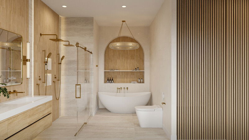 Online Designer Bathroom 3D Model 3