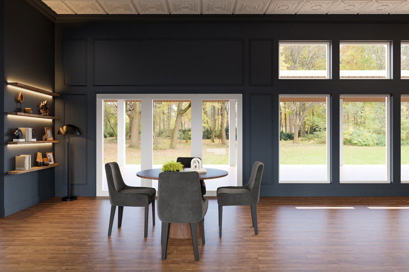 Online Designer Combined Living/Dining 3D Model thumbnail2