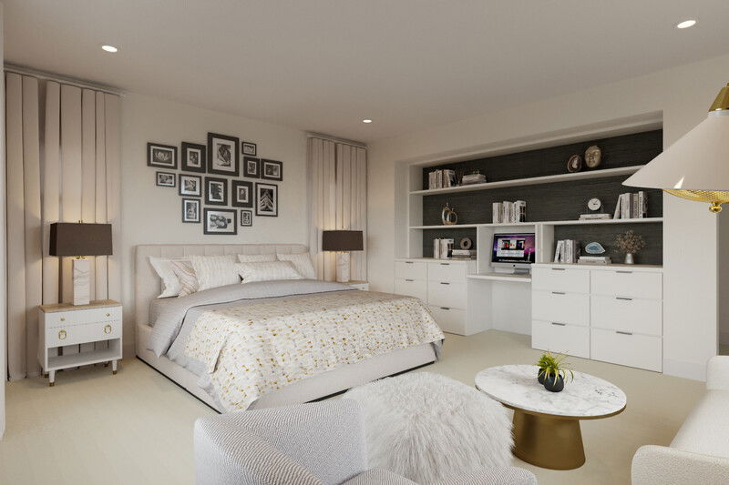 Online Designer Bedroom 3D Model 3