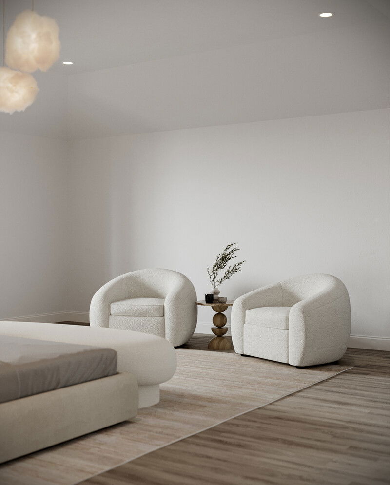 Modelo 3D de dormitorio de diseñador en línea 5