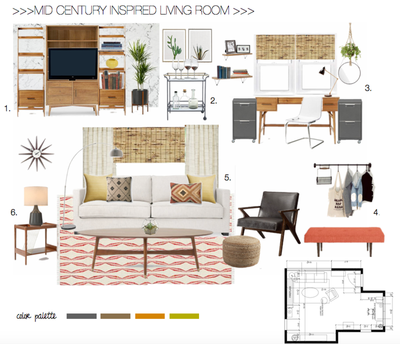 Modern Refresh for My Living Room  Christine M. Moodboard 1 thumb