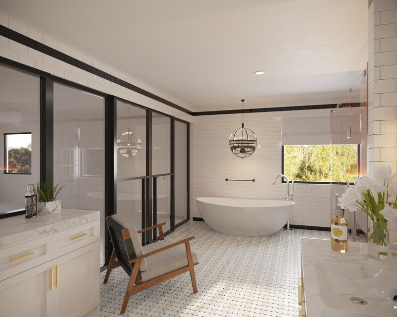 Online Designer Bathroom 3D Model 4