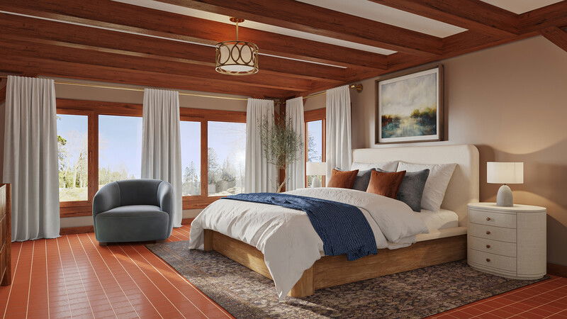 Online Designer Bedroom 3D Model 2