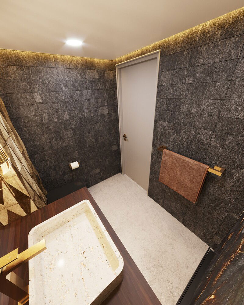 Online Designer Bathroom 3D Model 3