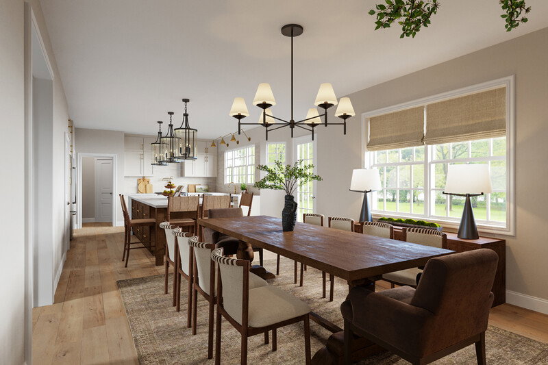 Online Designer Dining Room 3D Model 3