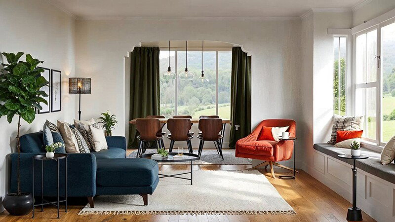 Online Designer Combined Living/Dining 3D Model thumbnail2