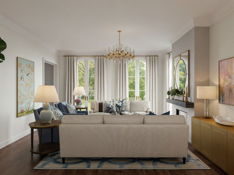 Online Designer Living Room 3D Model 3