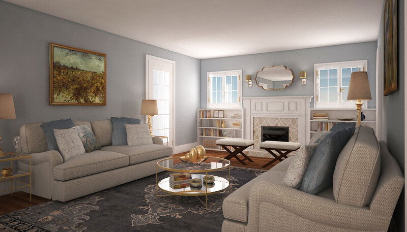 Online Designer Living Room 3D Model 1