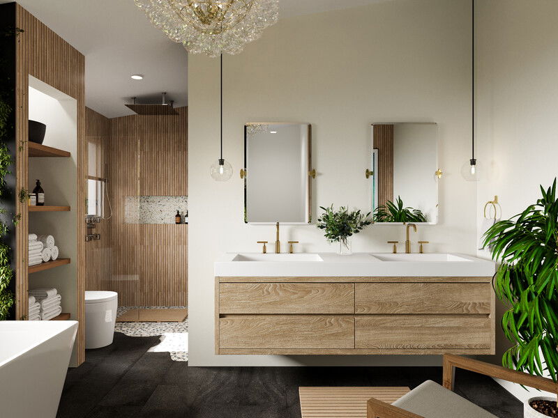 Modelo 3D de Baño por Diseñador Online 2