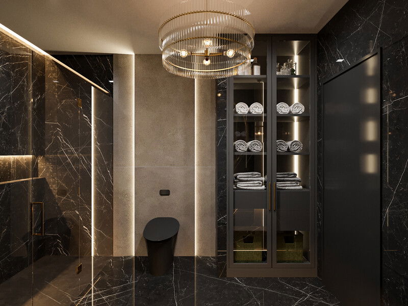 Online Designer Bathroom 3D Model 3