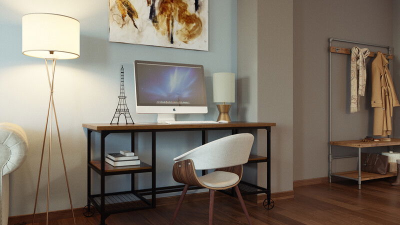 Modelo 3D Sala-Comedor del Diseñador en Línea 2