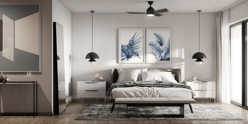 Online Designer Bedroom 3D Model 2