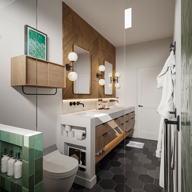 Modelo 3D de Baño por Diseñador Online 2