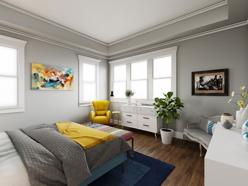 Modelo 3D de Dormitorio del Diseñador en Línea 2