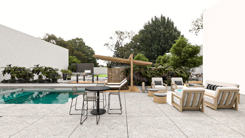 Modelo 3D de Patio de Diseñador Online 1