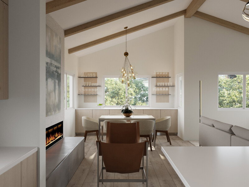 Online Designer Dining Room 3D Model thumbnail3