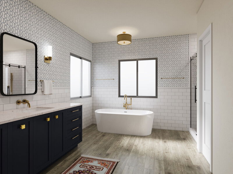 Modelo 3D de Baño por Diseñador Online 1