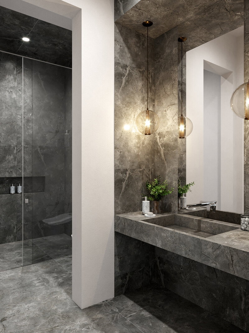 Miniatura del Modelo 3D del Baño del Diseñador en Línea 1