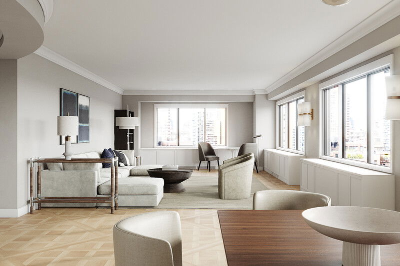 Online Designer Combined Living/Dining 3D Model 3