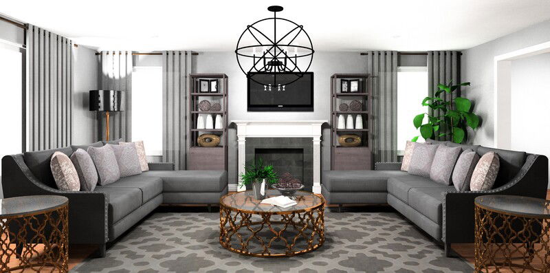 Online Designer Living Room 3D Model 2