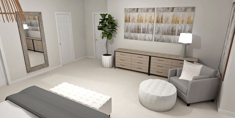 Online Designer Bedroom 3D Model 3